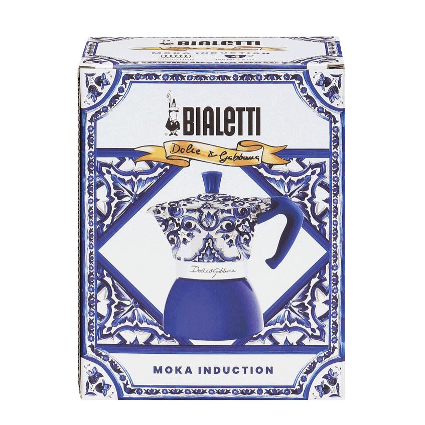 Moka Induction Bialetti Dolce&Gabbana | Mediterranean Blue