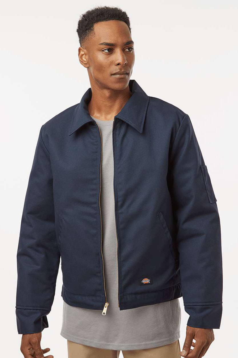 Dickies JT15 Mens Dark Navy Blue Eisenhower Stain Resistant Full