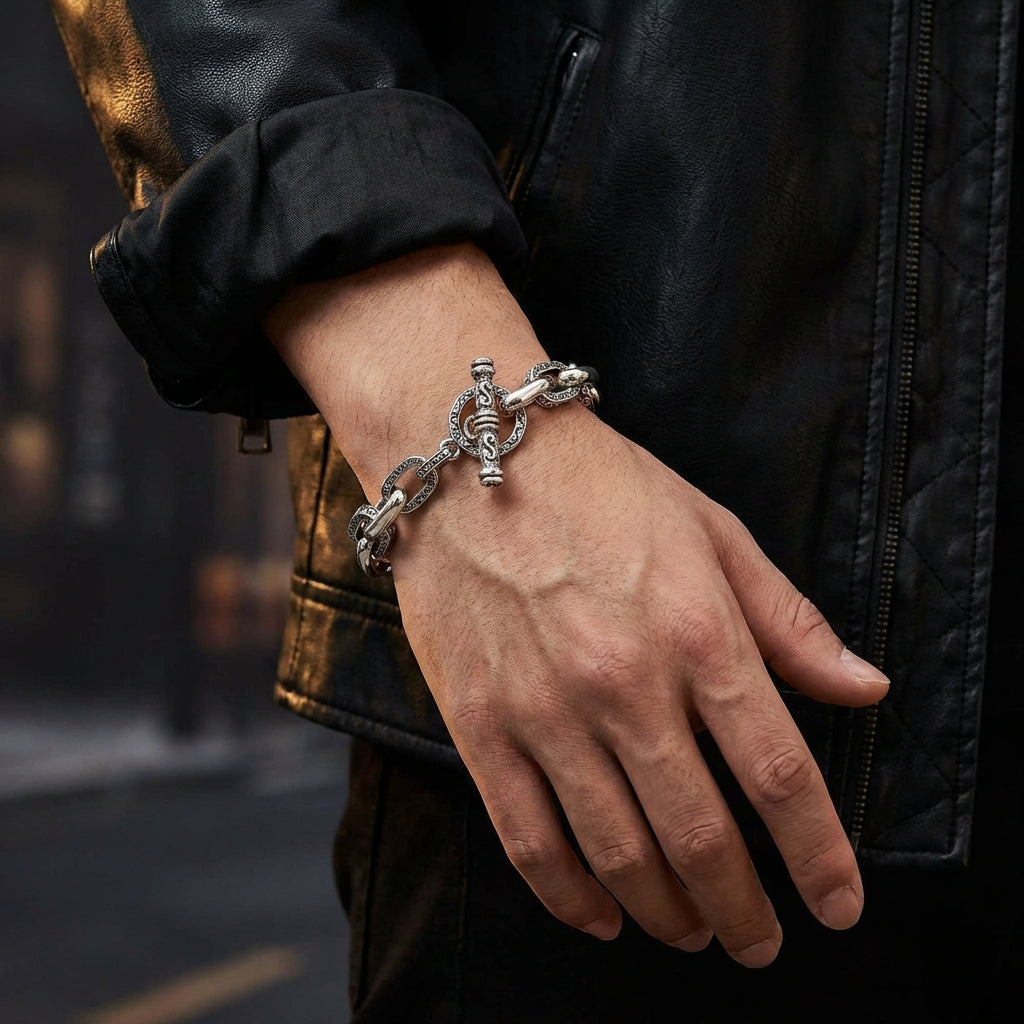 メンズ ゴシックブレスレット - バイカーリングショップ