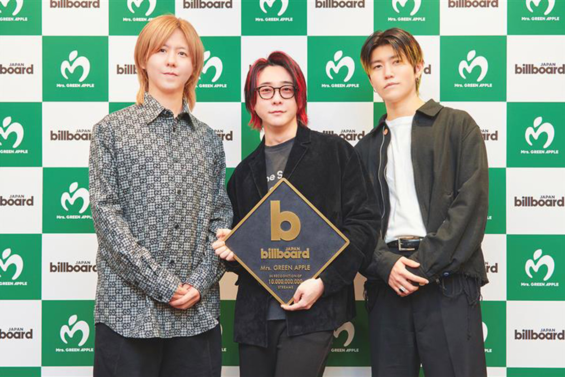 Mrs. GREEN APPLE First Act in Japan to Surpass 10B Domestic Streams