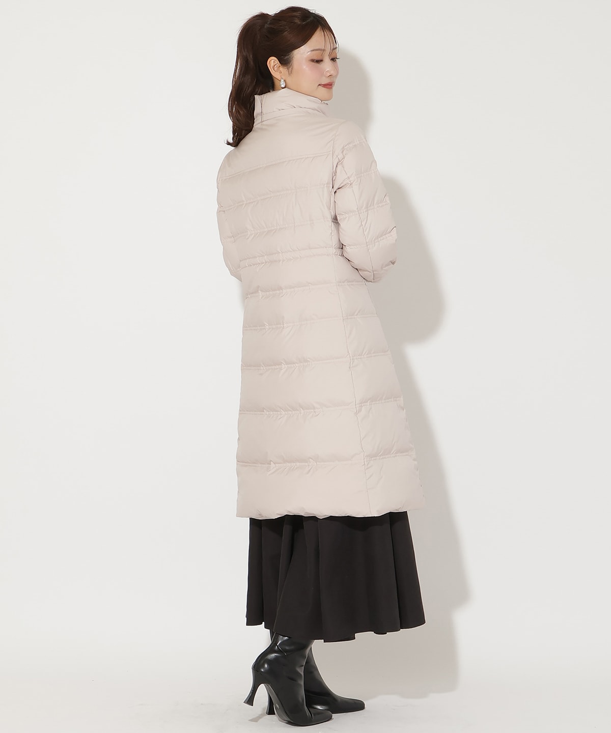 FOXファー付きプレミアムミドルロングダウン