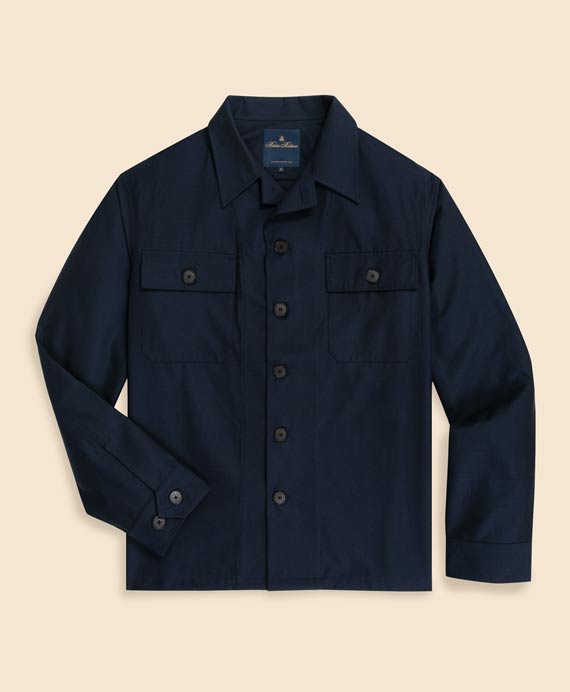 ウール カットパイルヘリンボーン ダッフルコート Made in UK | Brooks