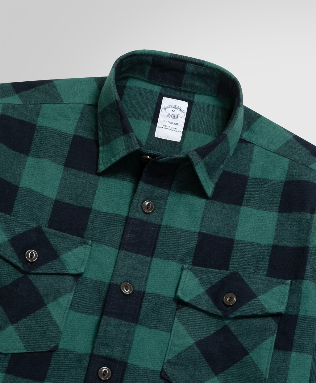 コットンフランネル チェック シャツジャケット | Brooks Brothers