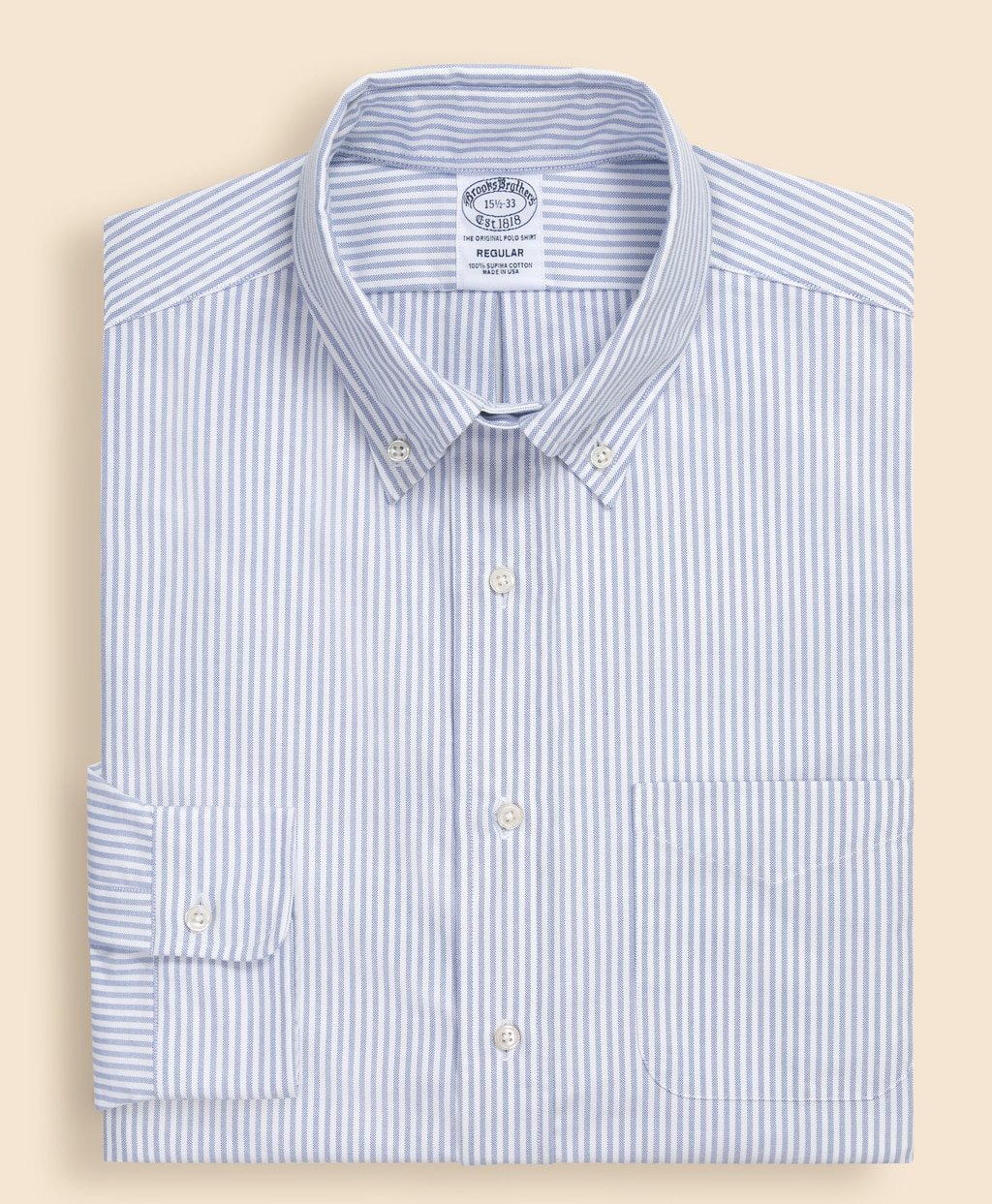 スーピマコットン オックスフォード ドレスシャツ Regular Fit Made in