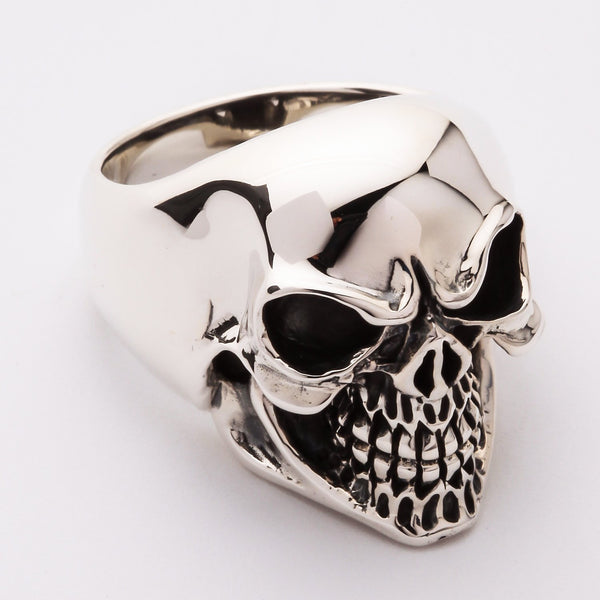 Sterling Silver Laughing Skull Ring