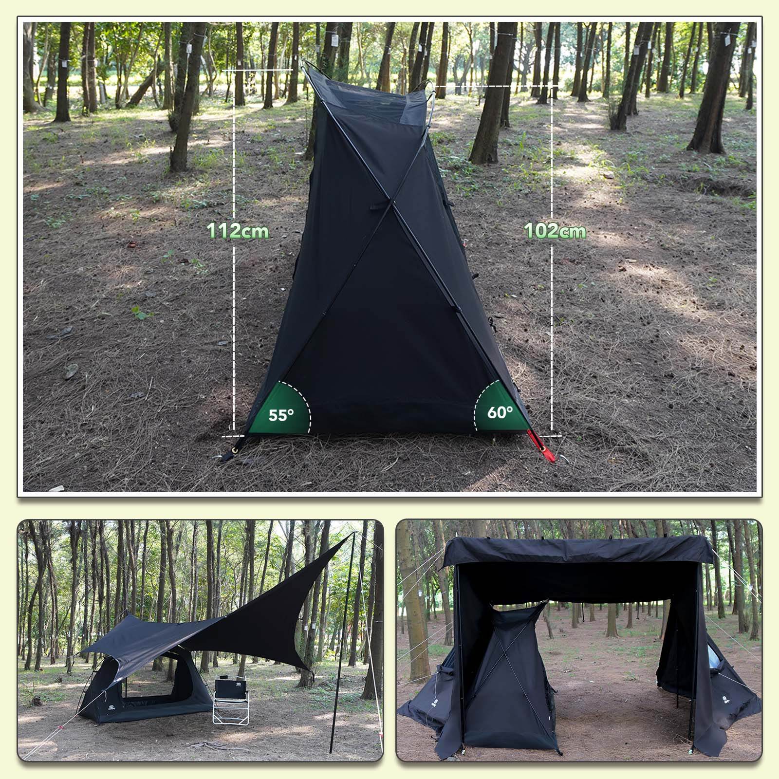 タイムセール中】GOGlamping SKY EYE 自立式テントTC