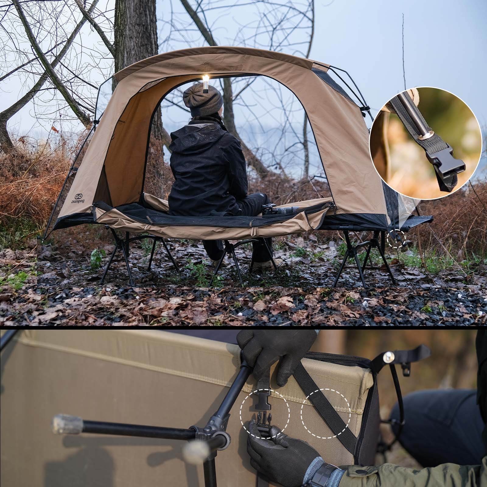 GOGlamping SKY EYE CT 自立式 コットテント TC & フライシート[テント