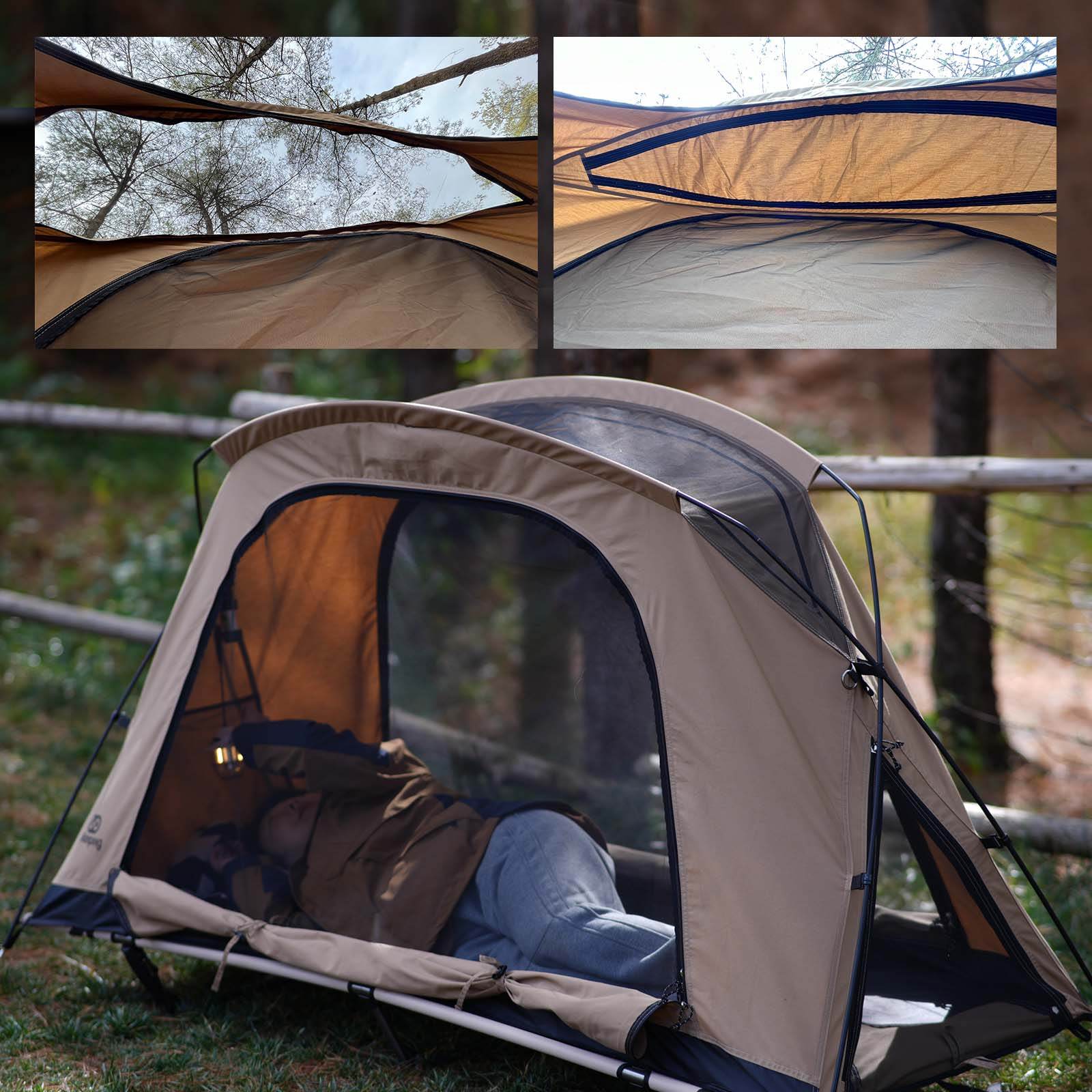 GOGlamping SKY EYE CT 自立式 コットテント TC & フライシート[テント