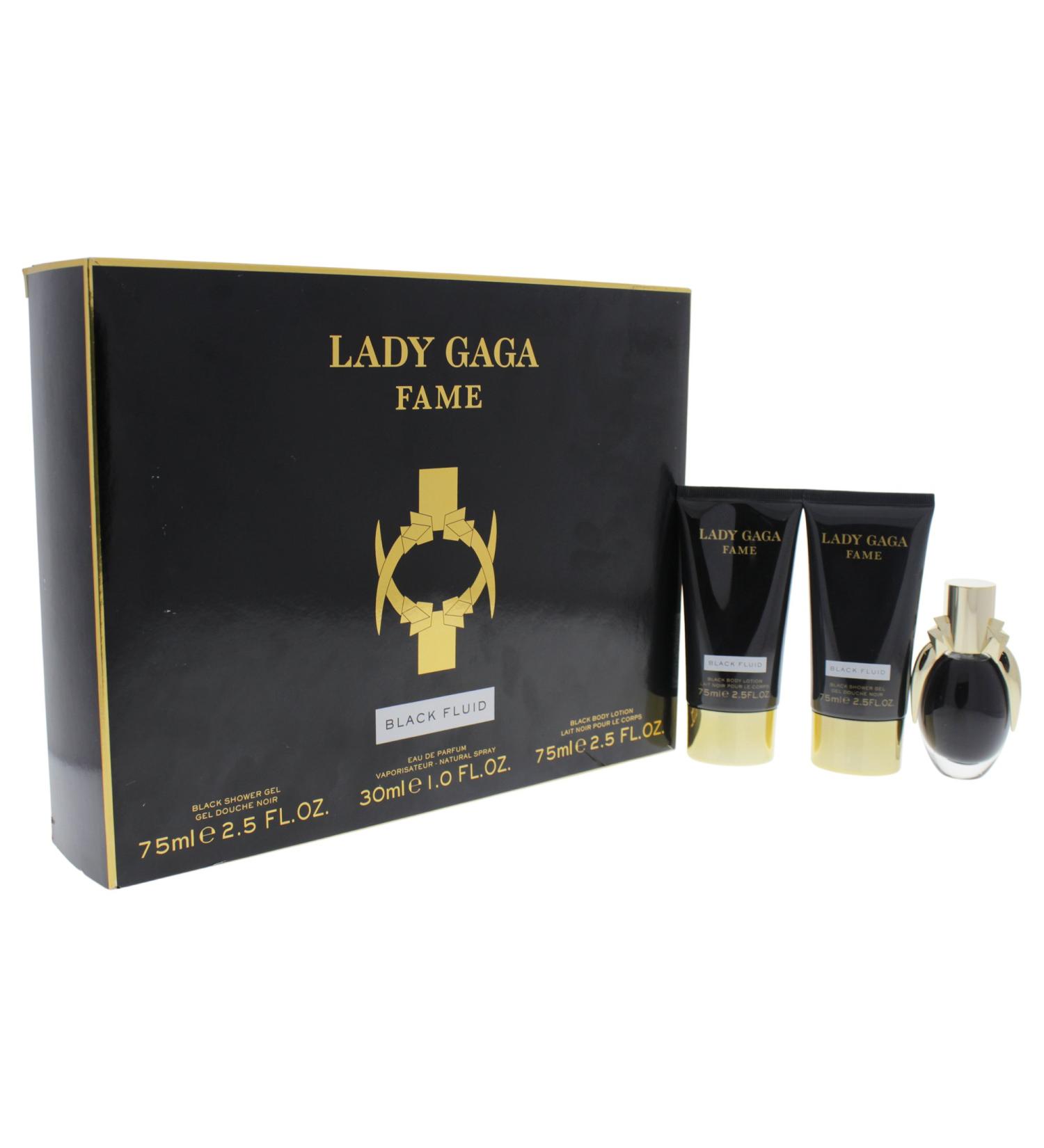 COTY Lady Gaga Fame 3 Piece Gift Set (Eau de Parfum Spray Body