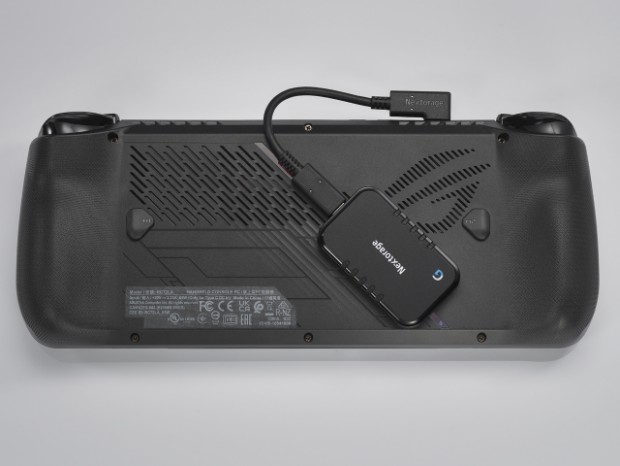ポータブルゲーミングPCに貼り付けて使える外付けSSD、Nextorage「NX
