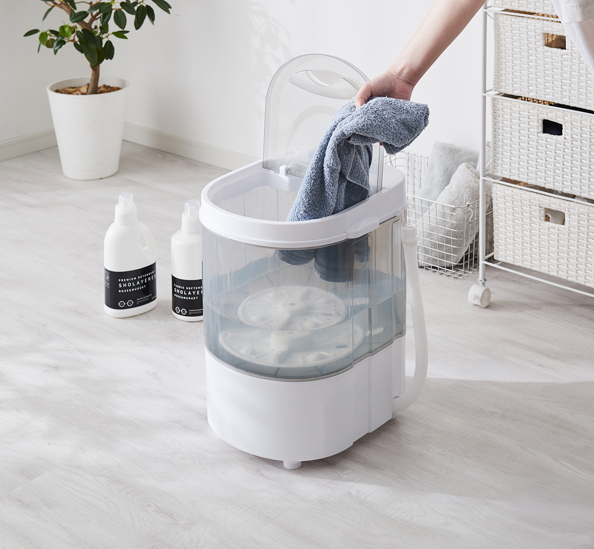 必要なときにサッと分け洗い。simplusシリーズから 2kg対応 水切り