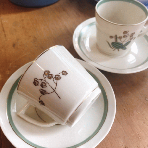 ロイヤルコペンハーゲン QUAKING GRASS デミタスカップ&ソーサー