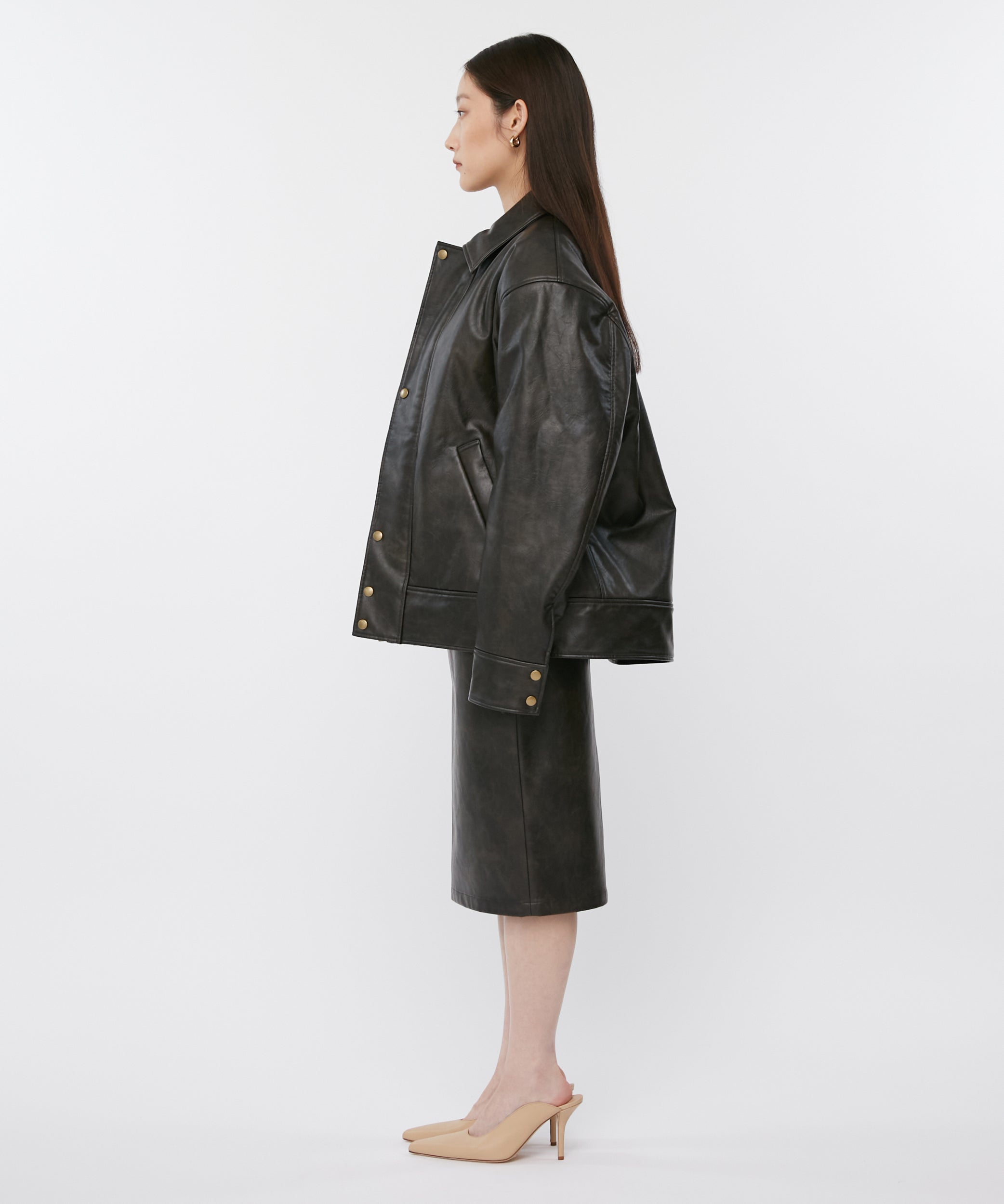 Gisele Lether Skirt | Gajess