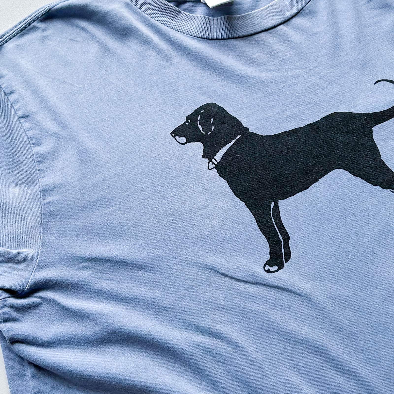 古着–90's～00's The Black Dog アニマル 両面プリント Tシャツ