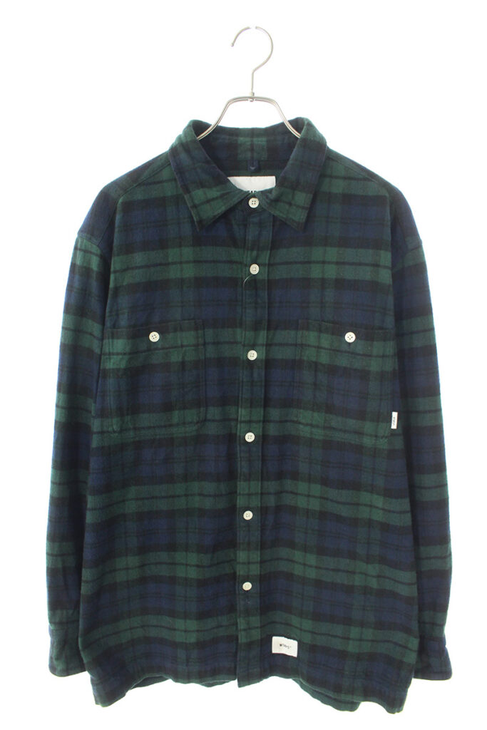 ダブルタップス WTAPS 192TQDT-SHM01 チェック柄長袖シャツ の買取価格