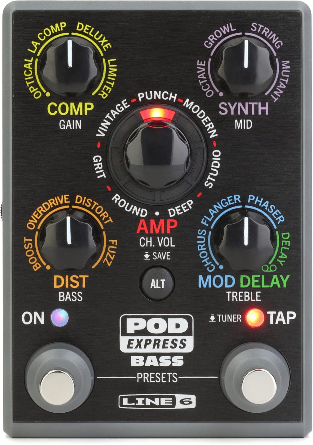 Line 6 POD Express Bass Pedal Settings - Guitar Chalk