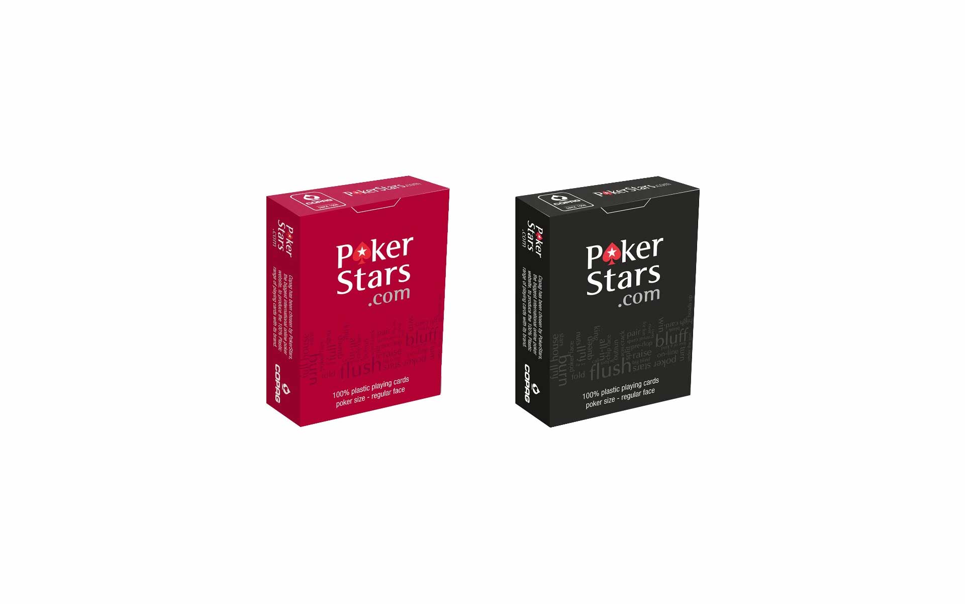 コパッグ ポーカースターズ 赤／黒 ポーカーサイズ