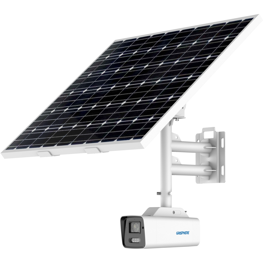 グラスフィア4GLTE 4K/8MP ソーラーパネル付きワイヤレス 固定レンズ