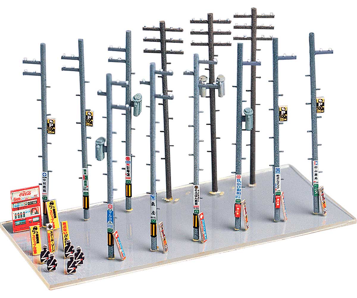 2182＞電柱｜ストラクチャーキット｜Nゲージ鉄道模型のグリーンマックス