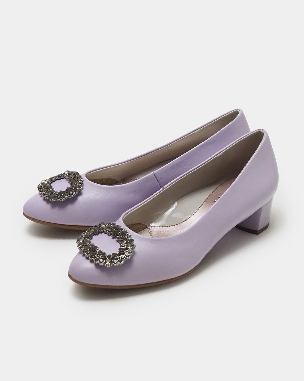 チャンキーヒールパンプニーカービジュー/DoCLASSE