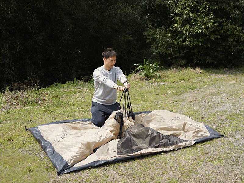 ワンタッチテント（ブラック） T2-629-BK - DOD（ディーオーディー