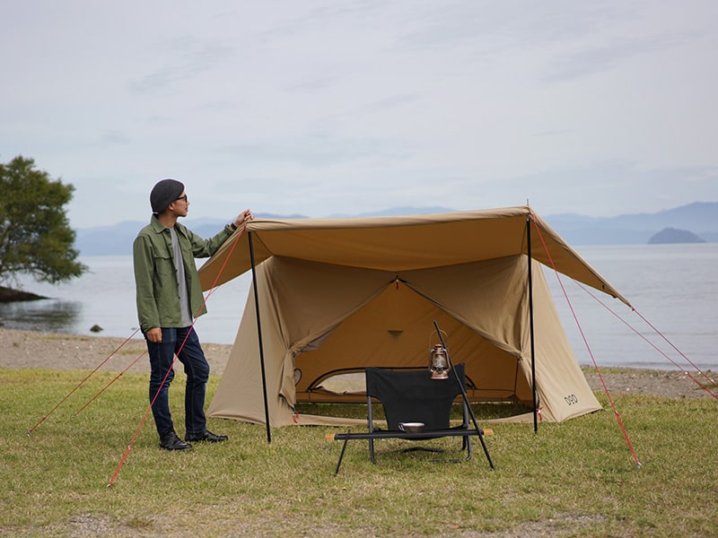 販売終了】パップフーテント2（タン） T2-670-TN - DOD（ディーオー