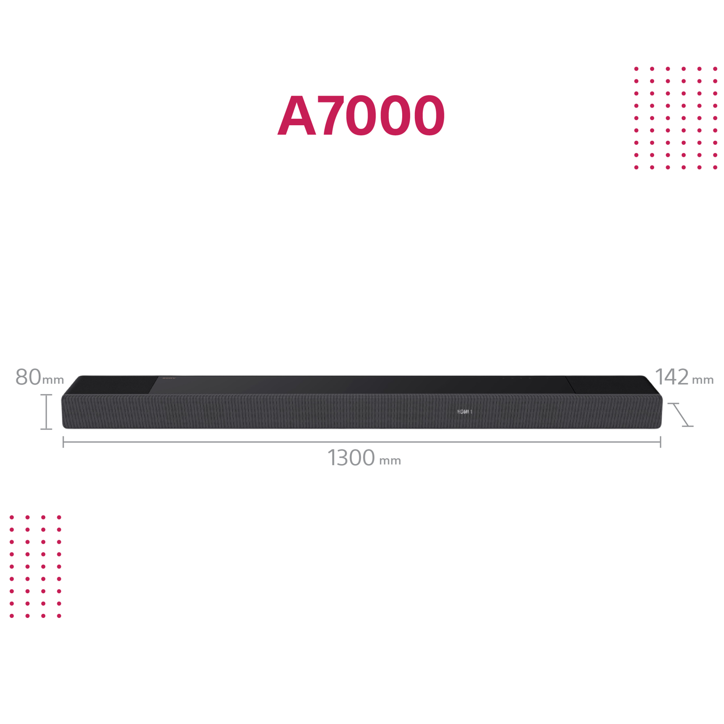 Sony HT-A7000, 7.1.2 channels, 500 W, DTS, DTS-ES, DTS-HD HR, DTS