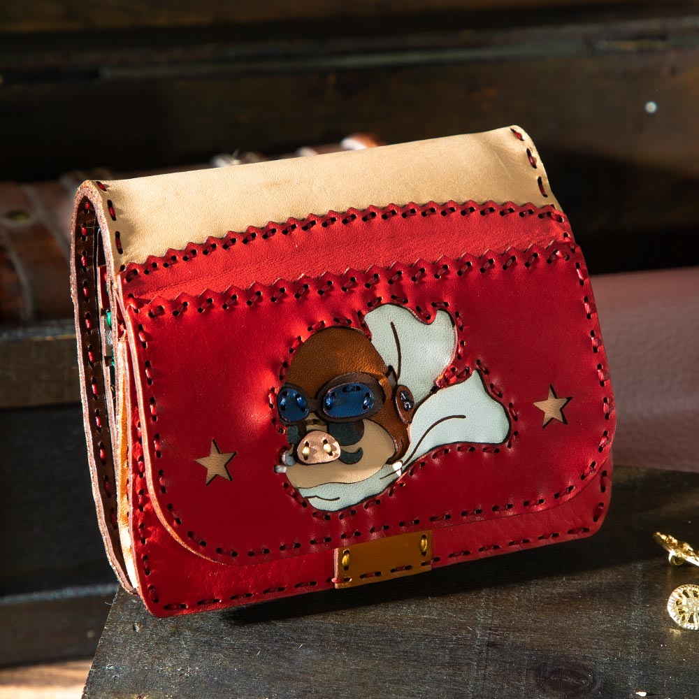 GBL】紅の豚 オジャガデザイン ショートウォレット ポルコ | どんぐり