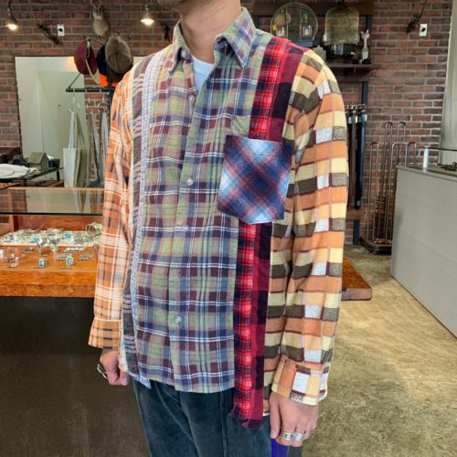 Rebuild by Needles プリントネルシャツ　プリネル 中古・古着通販】Rebuild by Needles (リビルドバイニードルス
