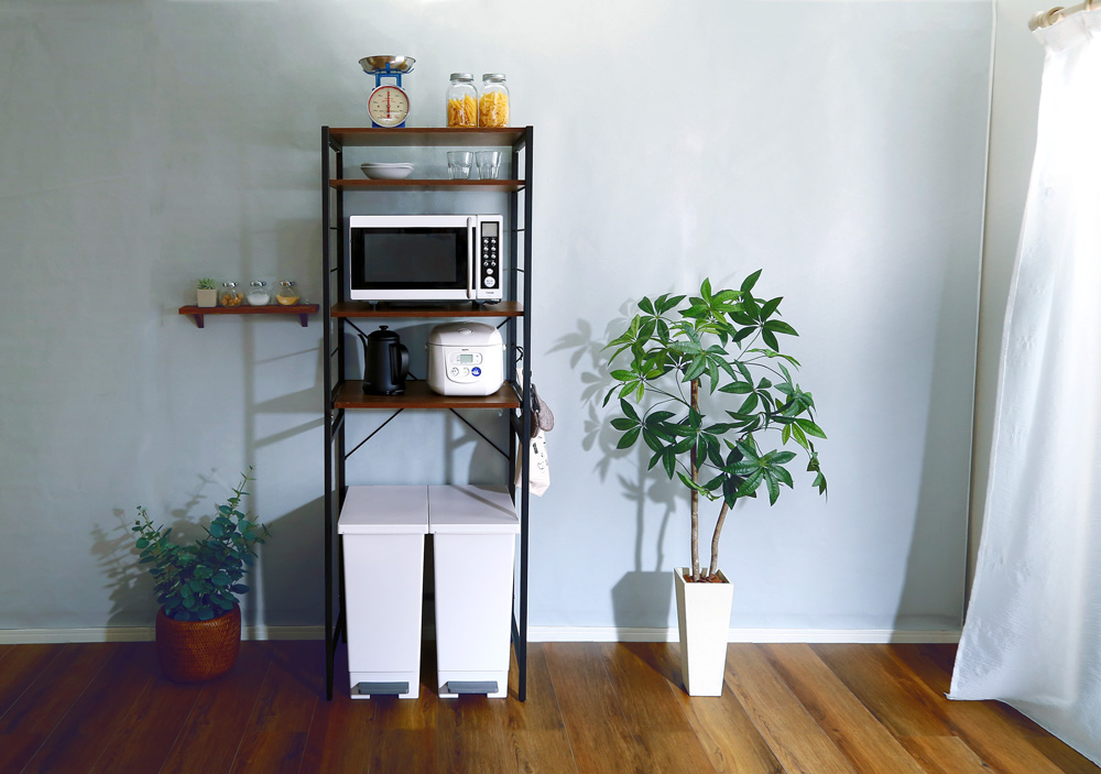 ヴィンテージゴミ箱上レンジラック varid ヴァリド - 家具専門店どあど