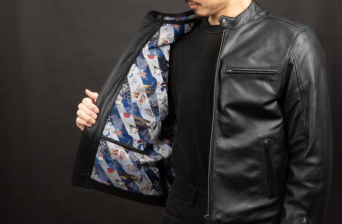 21SJ-14K 金襴レザージャケット（百鬼夜行） | DEGNER