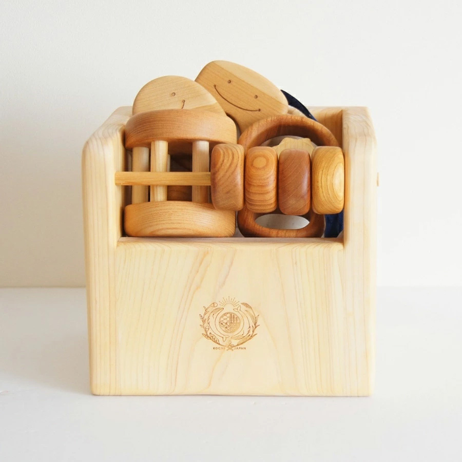 山のくじら舎 赤ちゃんの宝石箱 出産祝い 木のおもちゃ 誕生日