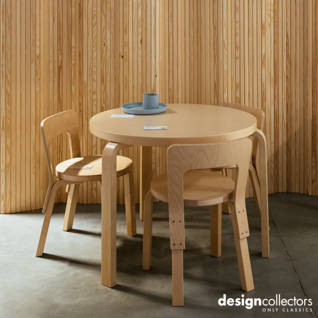 90B Table, Birch Veneer Artek by Alvar Aalto, 1935 - The biggest