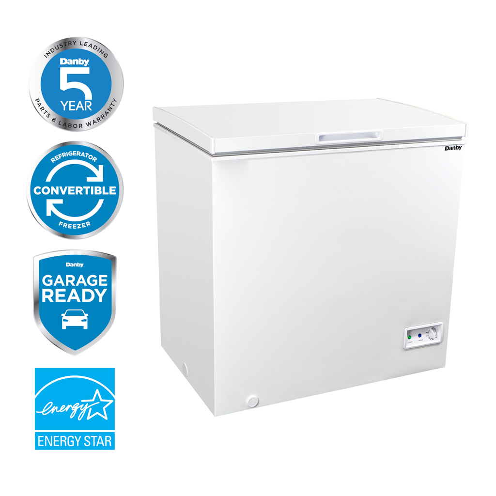 Danby Convertible Square Model Chest Freezer in White
