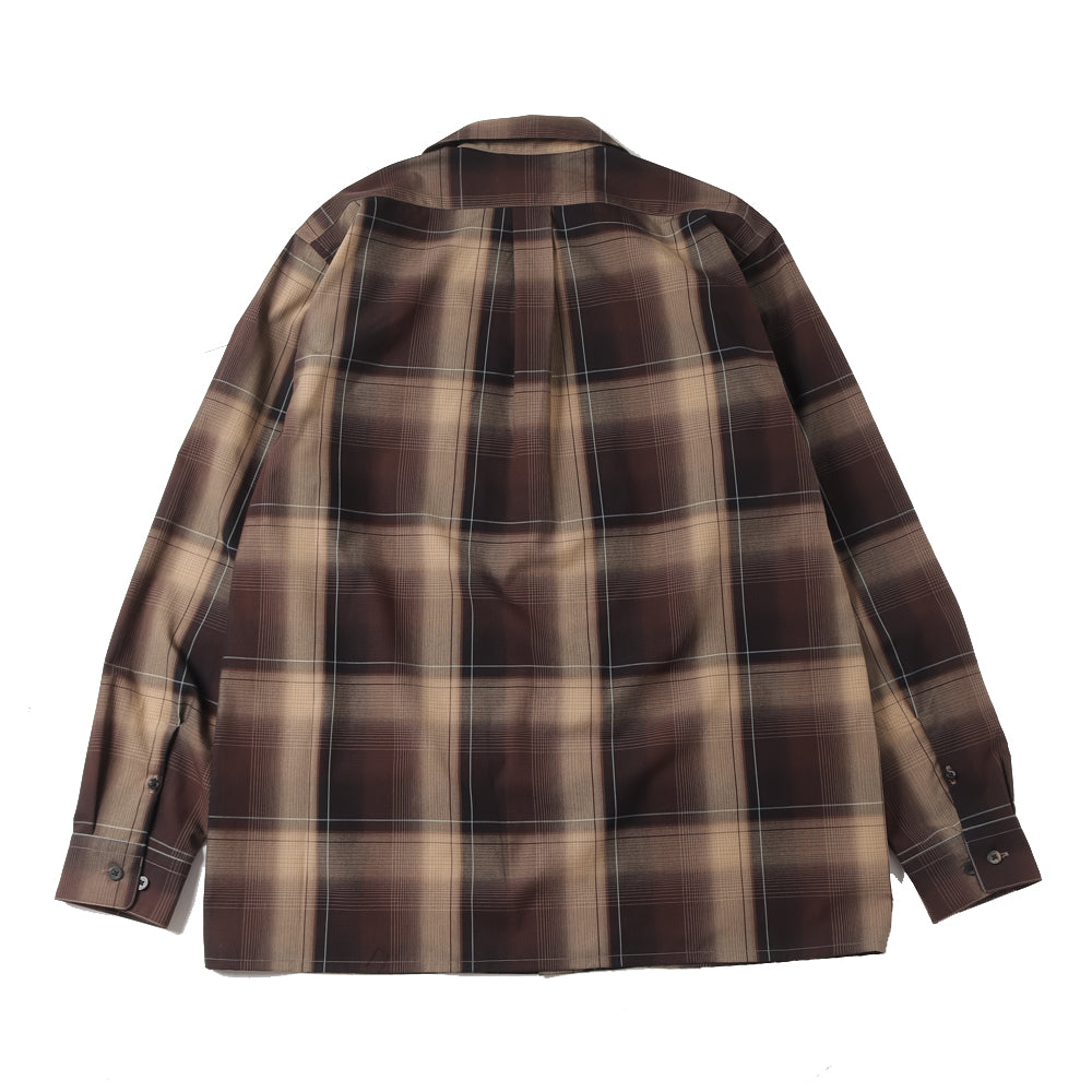 SUGARHILL(シュガーヒル)OMBRE PLAID OPEN COLLAR BLOUSE (2411300501