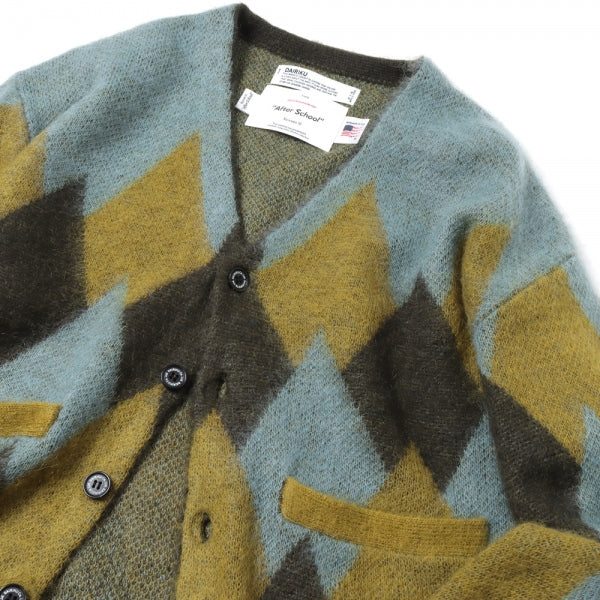 Argyle Mohair Knit Cardigan (22AW K-2) | DAIRIKU / トップス (MEN