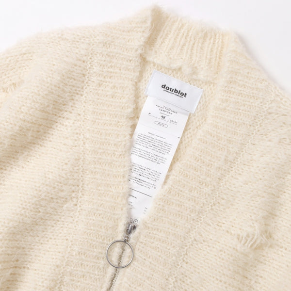 ZIP UP FUR YARN CARDIGAN (22AW76KN95) | doublet / トップス (MEN