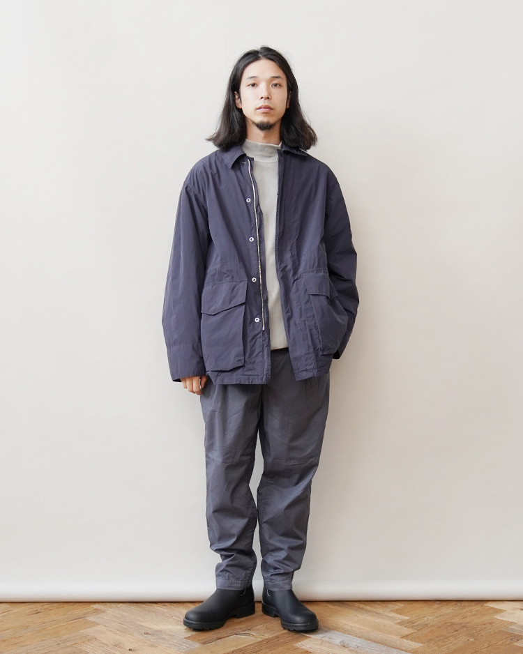 AIR WEATHER FIELD COAT / CHARCOAL GRAY | ATON (MEN)(エイトン
