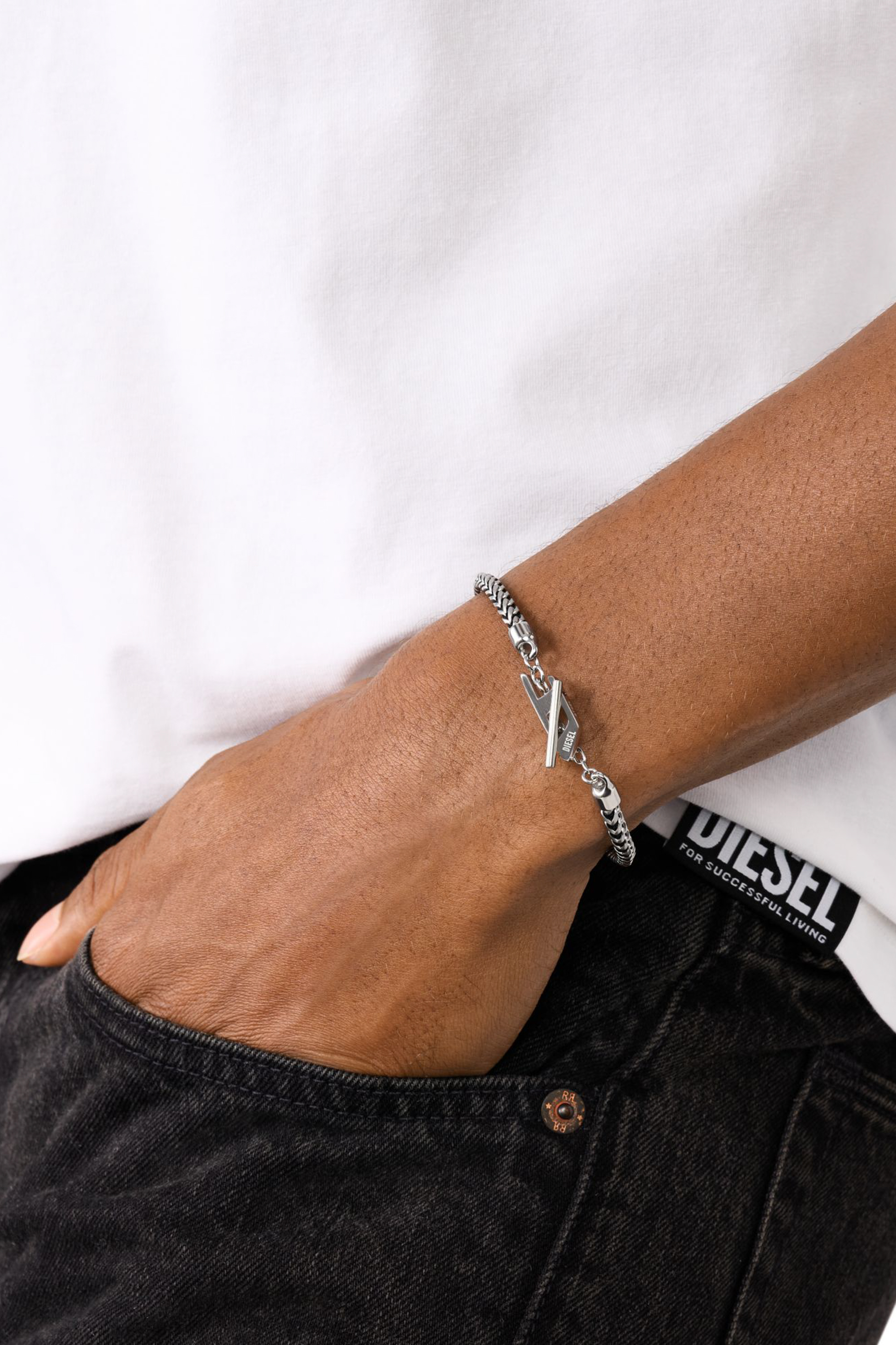 DX1551040 JEWEL ブレスレット｜シルバー｜ウィメンズ｜DIESEL