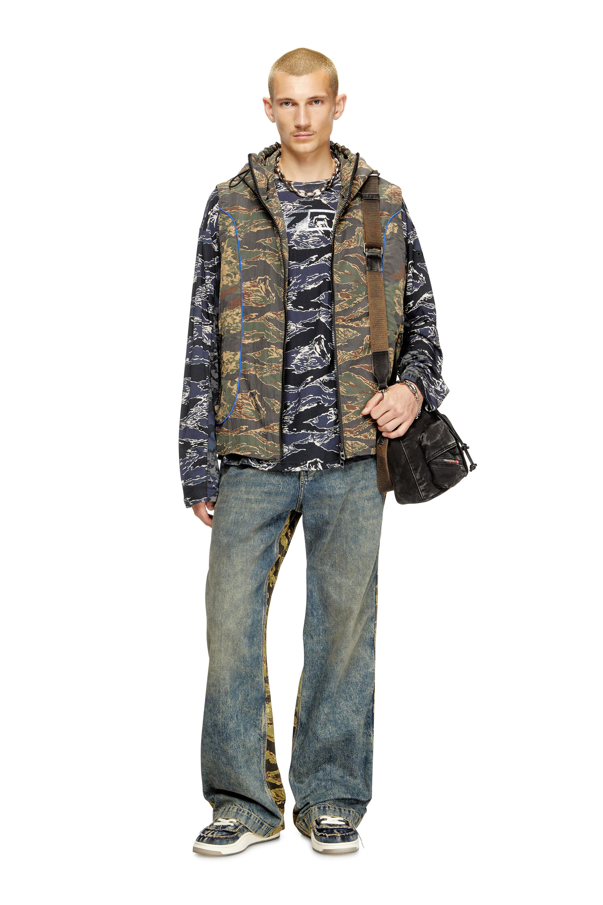 T-BOXT-LS-CURT 長袖Tシャツ｜ブルー｜メンズ｜DIESEL