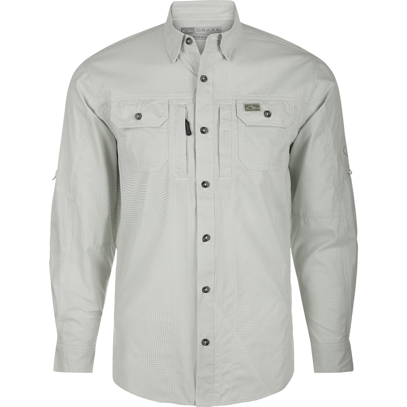Frat Houndstooth Check Long Sleeve Shirt – Drake Waterfowl