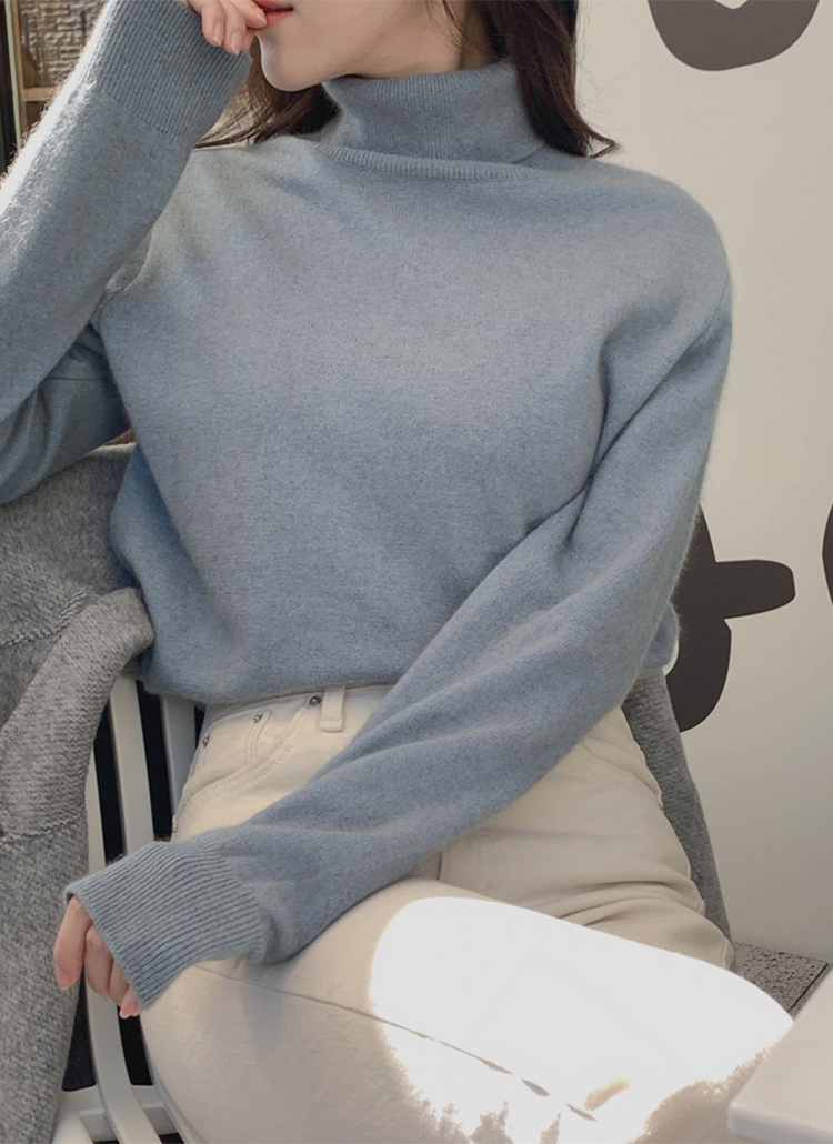 ラクーン混タートルネックニット | レディースファッション通販 - DHOLIC