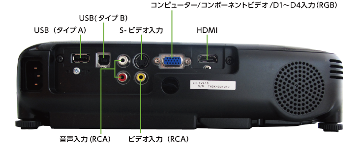 プロジェクターレンタル EPSON EH-TW410 ｜ e-タマヤ