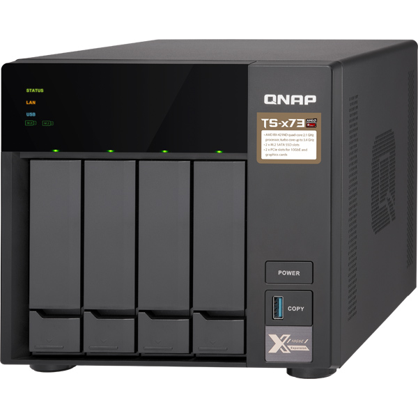 e-TREND｜QNAP QNAP NAS T4734MW10 [TS-473 4TB (WD Red 1TBx4)]