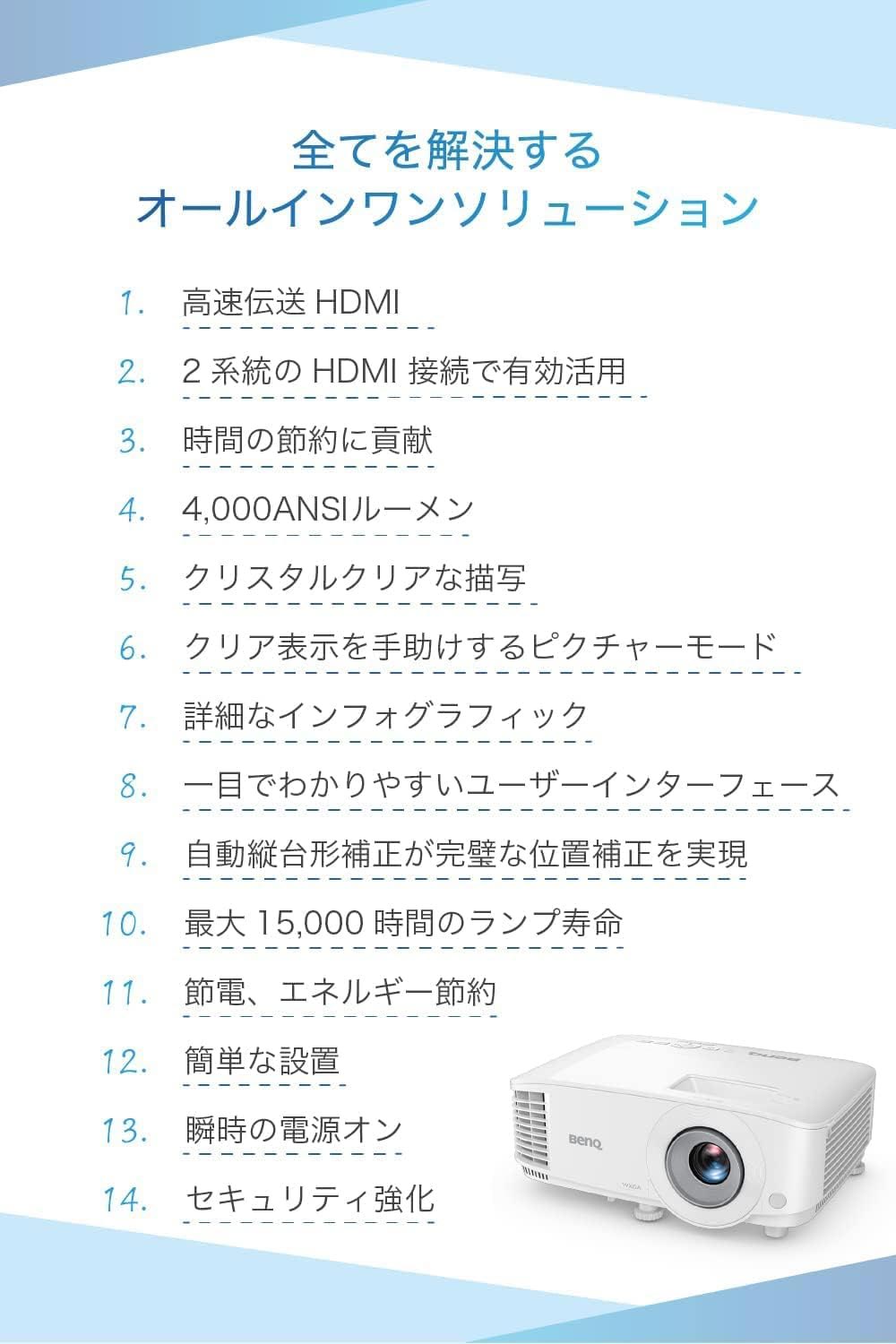 e-TREND｜BenQ MW560-JP [DLPプロジェクター WXGA（1280×800） 4000lm