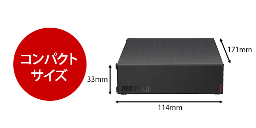 e-TREND｜バッファロー HD-LE2U3-BB [USB3.2(Gen.1)対応外付けHDD 2TB