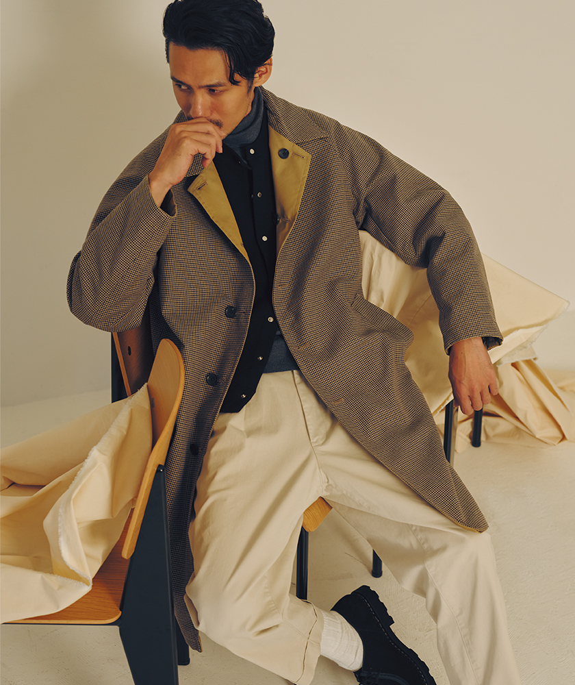 ステンカラーコートが両A面どクラシックで1面あたり1万2100円!?｜雑誌