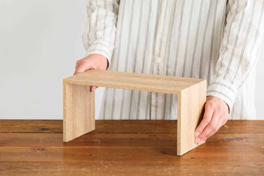 コの字ラックM／ナチュラル-1(W300×D150×H150 ナチュラル): 店舗装飾