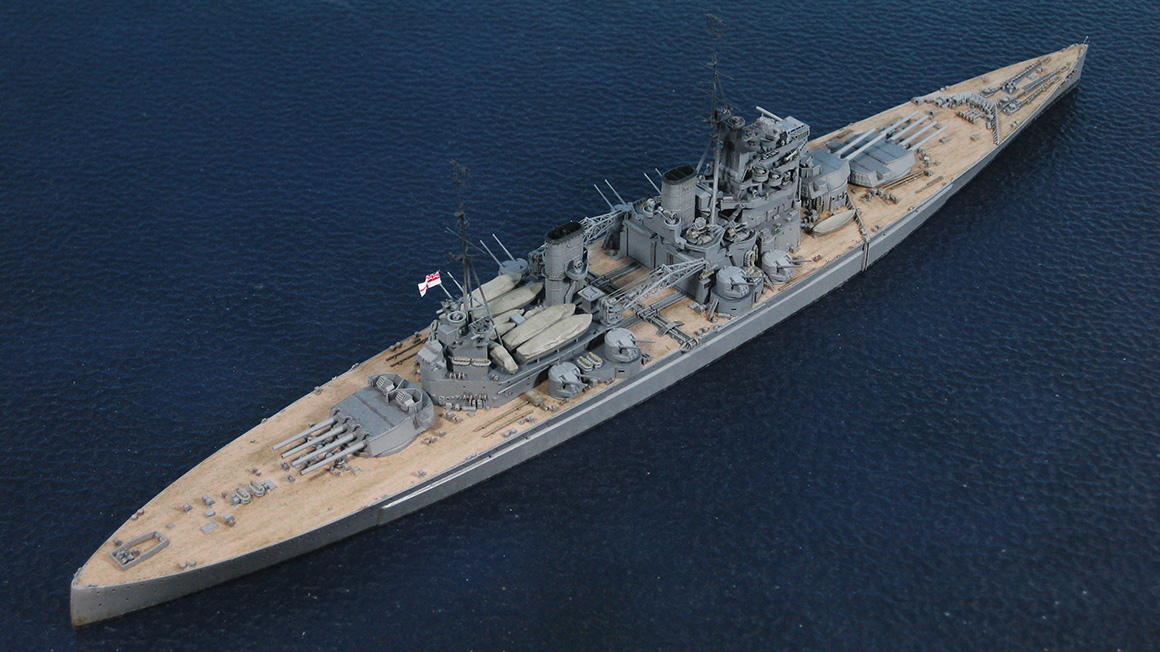 大型艦は大変だけど寛容である – 1/700でKGV級戦艦プリンス・オブ