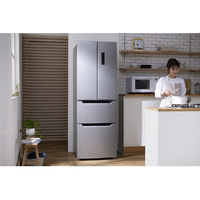 アイリスオーヤマ IRSN-32A-S 320L 4ドア冷蔵庫 シルバー|エディオン
